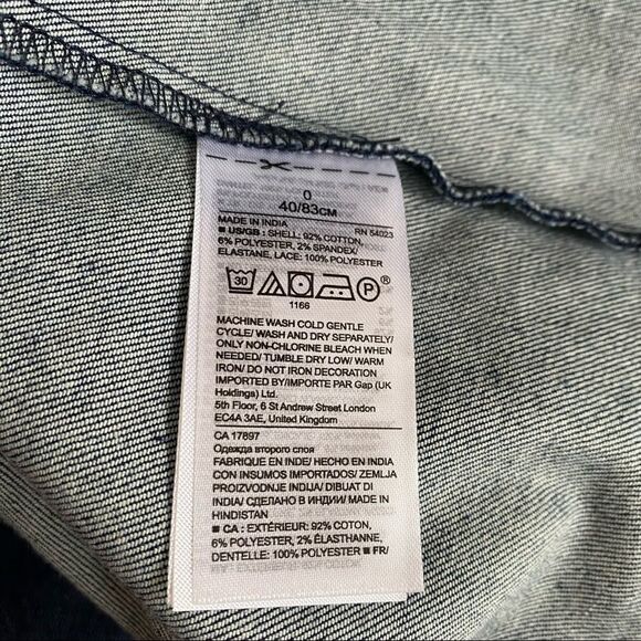 banana republic blue dark wash denim chambray dress - Picture 6 of 6